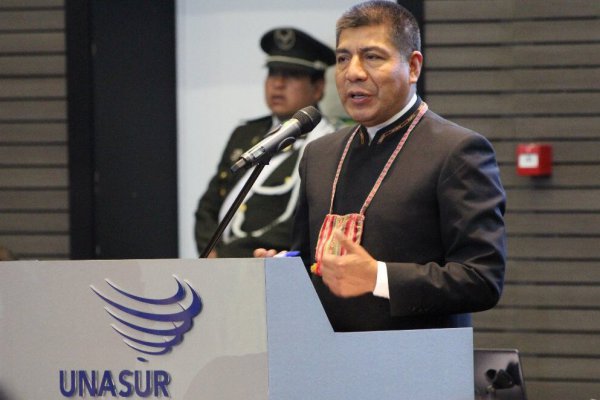 Fernando Huanacuni Mamani, ministro de Exteriores de Bolivia.