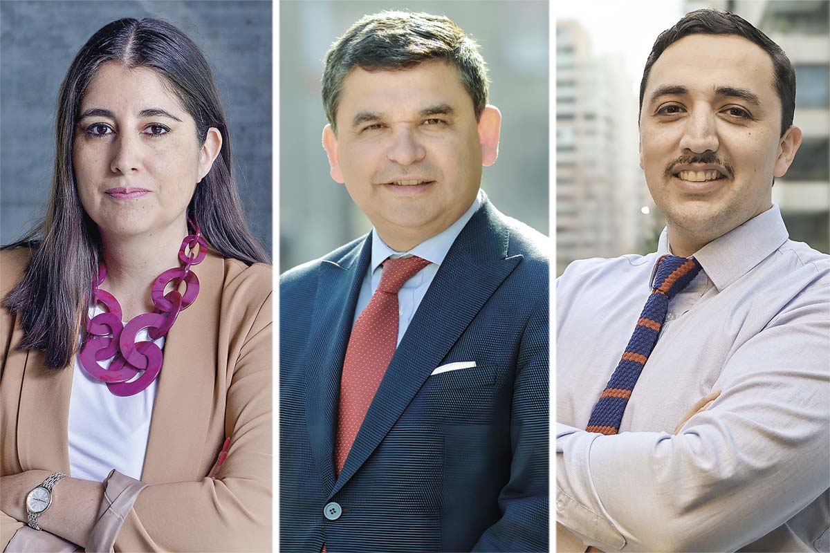 <p>Romina Garrido, Prieto Abogados. Marcelo Drago, presidente AGPD. Oliver Ortiz, Deloitte Legal.</p>