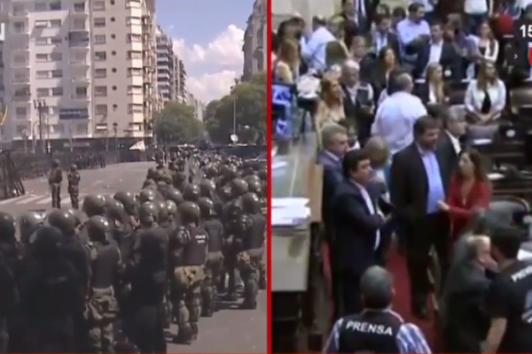 Caos en Argentina por reforma de pensiones: legisladores suspenden votación en medio de masivas protestas