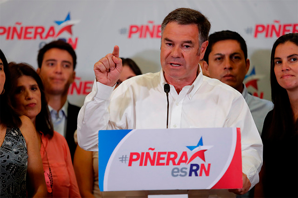 <p>Ossandón: “Tengo la esperanza de que Piñera logrará finalmente imponerse”</p>