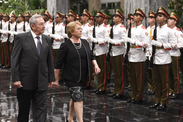 <p>Presidenta Bachelet en Cuba</p>