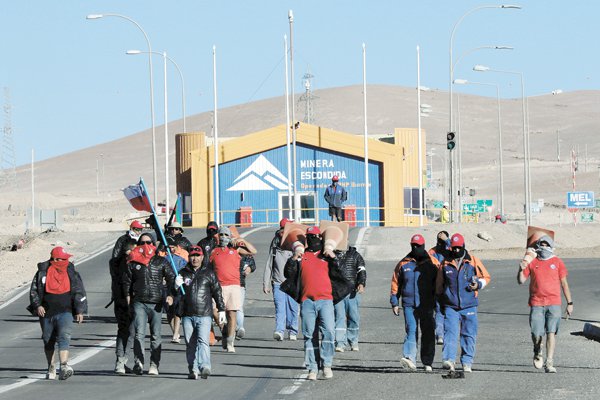 Corte refrenda fallo a favor de Minera Escondida y prohíbe el uso de violencia en huelgas