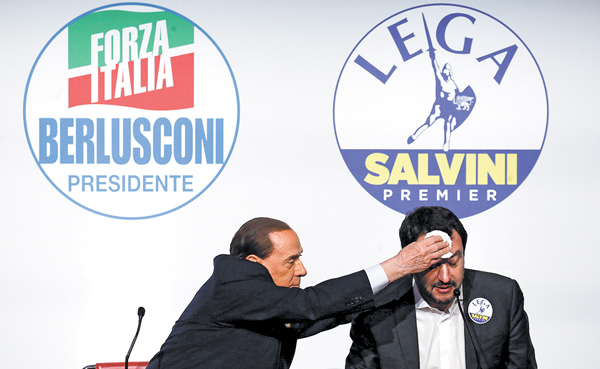 Elecciones en Italia: Berlusconi y Salvini en la recta final de la campaña