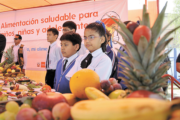 Colegios venderán sólo alimentos saludables desde este año en Perú