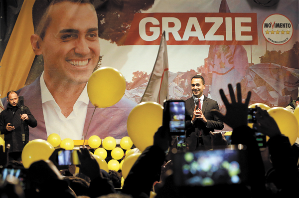 Luigi Di Maio, el joven líder del Movimiento Cinco Estrellas de Italia