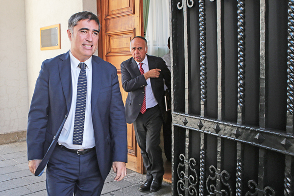 El vocero de RN y vocero semanal de Chile Vamos, Mario Desbordes, pidió recordar lo convenido con el gobierno en Cerro Castillo (Foto de Rodolfo Jara)