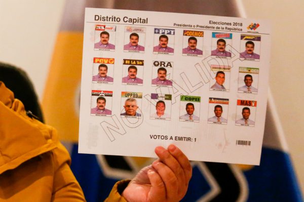 <p>Nicolás Maduro x 10: así es el tarjetón de la elección presidencial en Venezuela</p>
