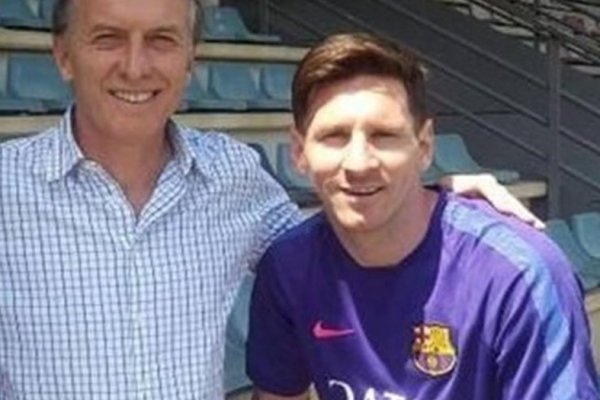 Presidente Macri y Lionel Messi. Clarin