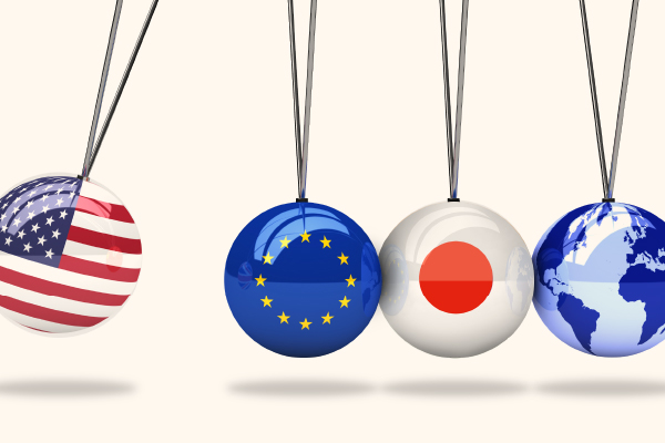 ¿Adiós al crecimiento sincronizado? Japón y Europa se desaceleran y desacoplan de EEUU
