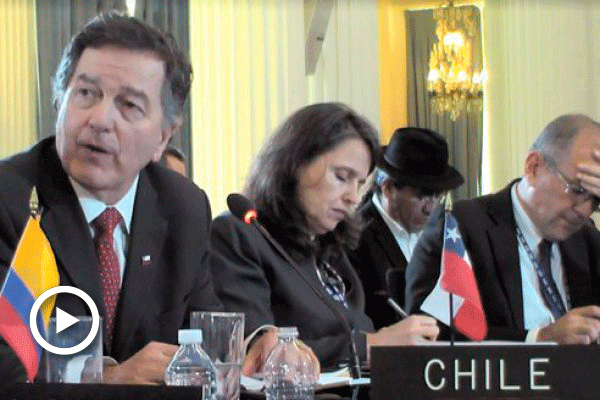 Ampuero en la OEA: Chile tiene una deuda con el pueblo venezolano tras vivir en dictadura