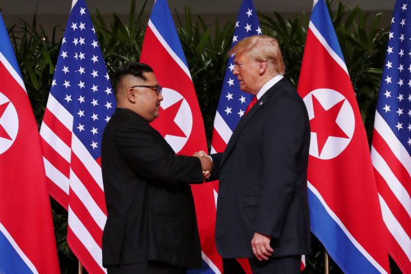 <p>Imágenes de la histórica reunión entre Donald Trump y Kim Jong-un</p>