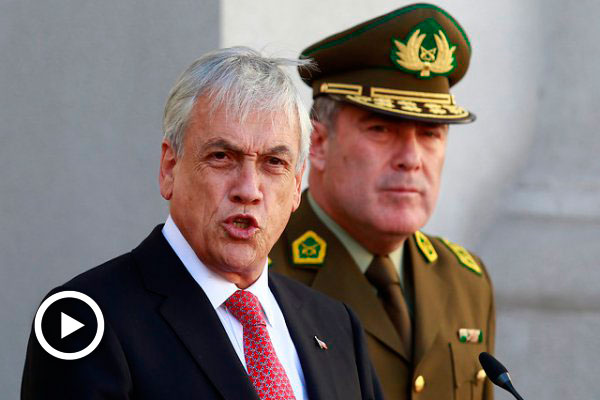 Piñera respalda a Carabineros tras disparo a conductor de Uber: "Nadie tiene derecho a oponerse a control por la fuerza"