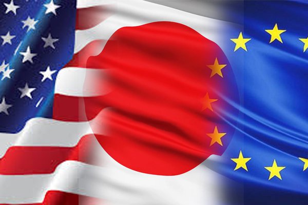 Tensión comercial impacta crecimiento de EEUU, Japón y de la eurozona sin Alemania