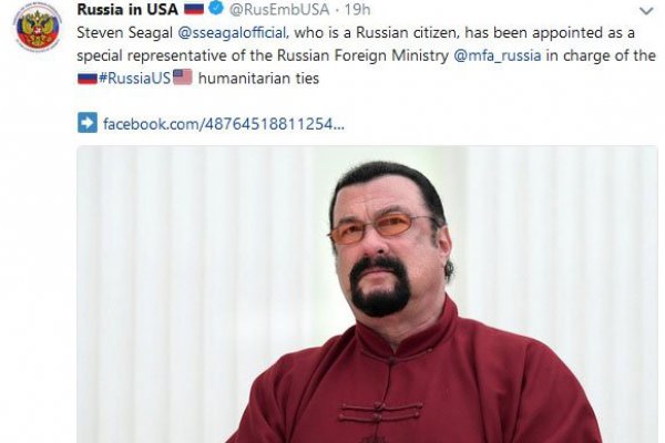 Rusia nombra a Steven Seagal "enviado especial" para las relaciones con EEUU