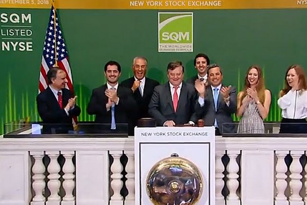 SQM: Julio Ponce reaparece en Bolsa de Nueva York