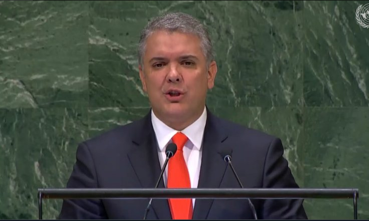 <p>Iván Duque en la ONU: "el fin de la dictadura en Venezuela es un reto global"</p>