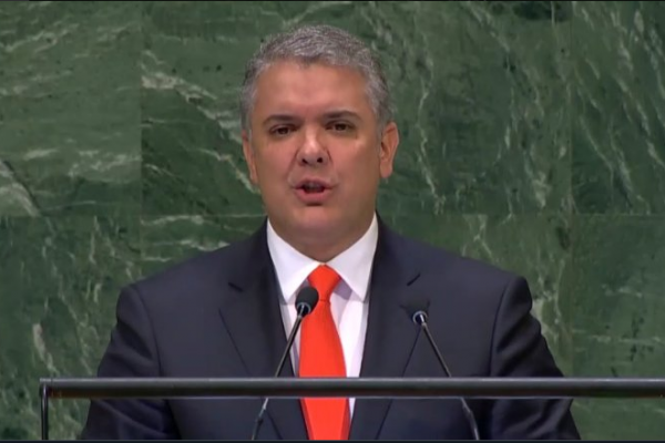 Iván Duque en la ONU: "el fin de la dictadura en Venezuela es un reto global"