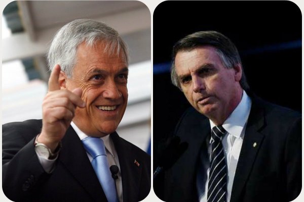Bolsonaro responde por Twitter a Piñera