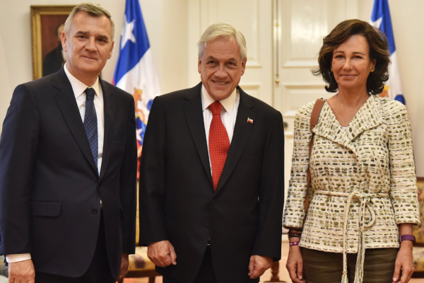 Ana Patricia Botín se reúne con presidente Piñera