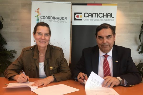 Coordinador Eléctrico acuerda colaboración con Cámara Chileno-Alemana en transición energética
