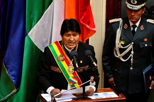 Evo reaviva conflicto marítimo con Chile a días de controvertidas primarias en Bolivia