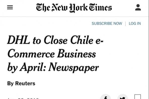 New York Times hace eco de la sorpresiva salida de DHL eCommerce de Chile