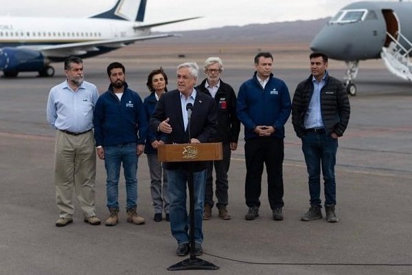 La DC rechaza viaje de Piñera a Colombia y lo insta a ocuparse de los damnificados en Chile