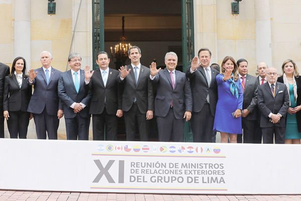 Grupo de Lima acuerda redoblar presión contra Maduro, pero descarta intervención militar