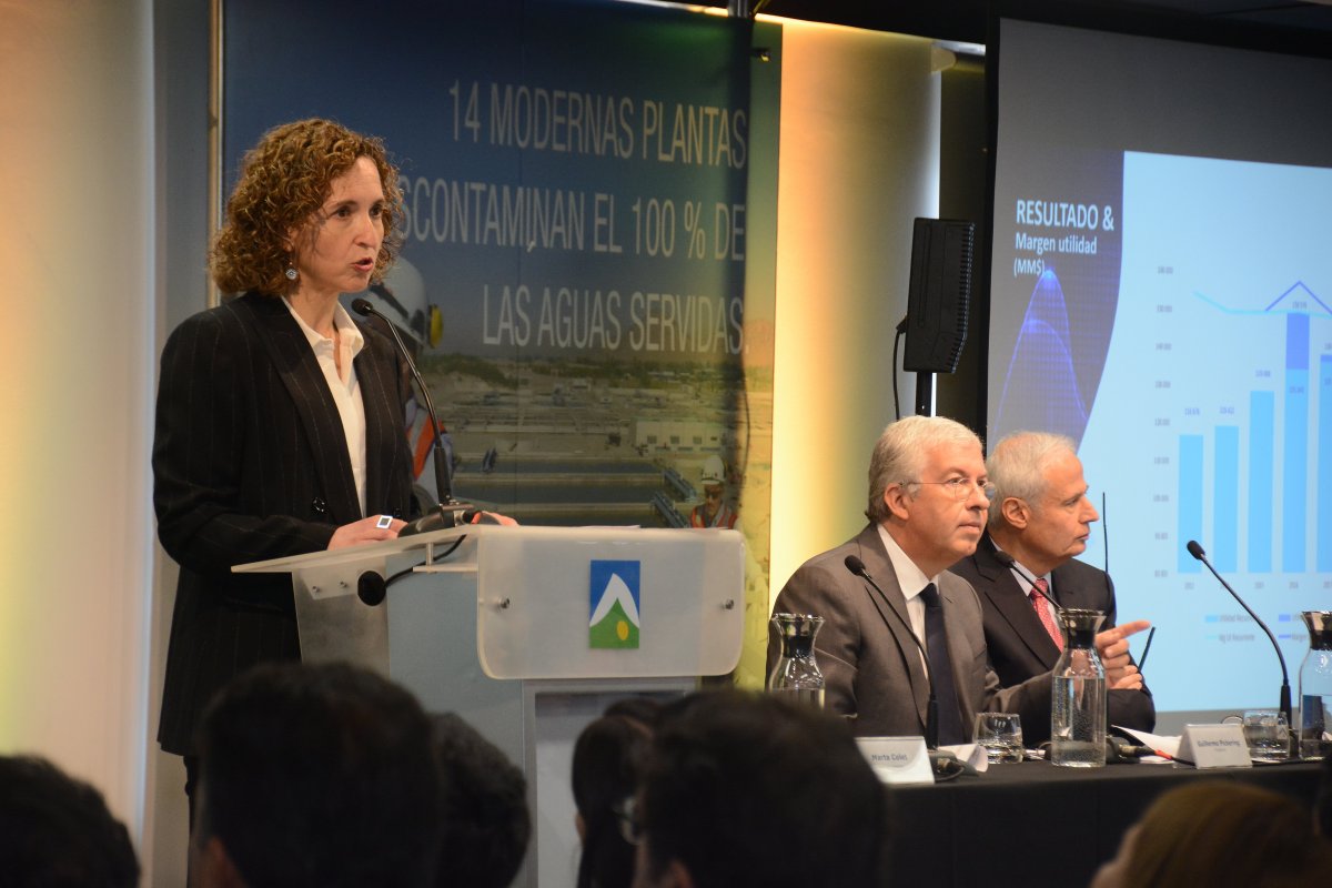 <p>Nueva gerente general de Aguas Andinas delinea su hoja de ruta en la mayor sanitaria del país</p>