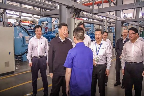 El presidente Xi Jinping visitó el proceso de producción y funcionamiento de JL MAG Rare-Earth Co Ltd.