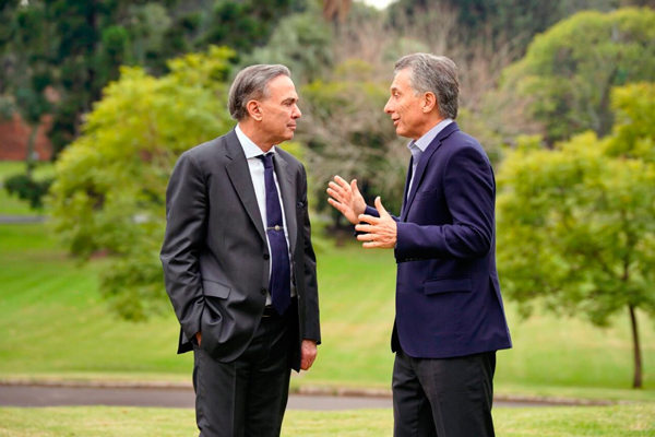 Macri y Pichetto se reunieron ayer por primera vez como fórmula.