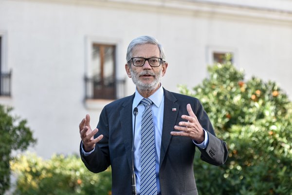 El ministro Fontaine llegó ayer a Chile.