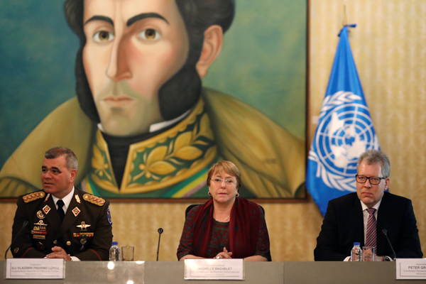 Bachelet se despide hoy de Venezuela tras hacer su propia evaluación de la crisis y los DDHH