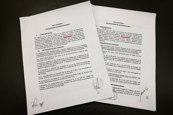 El desconocido preacuerdo que firmaron los dirigentes de Chuqui con Codelco horas antes de votar la huelga
