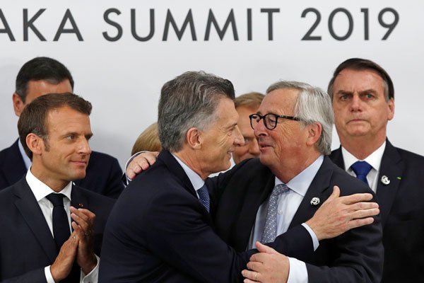 El pacto se firmó en el marco de la reunión del G20 en Osaka, Japón. / Foto: Reuters