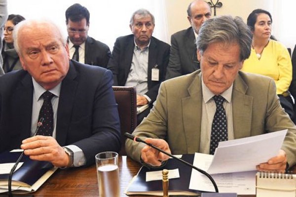 Los diputados DC José Miguel Ortiz y Pablo Lorenzini han liderado las críticas al protocolo tributario. / Foto: Agencia Uno