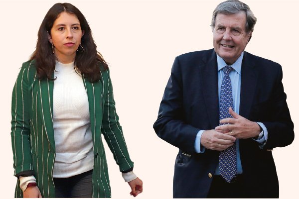 Gael Yeomans, presidenta de la comisión de Trabajo y Patricio Melero, diputado UDI.