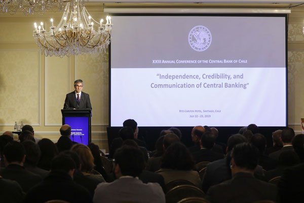 Marcel inauguró la XXIII Conferencia Anual del Banco Central.