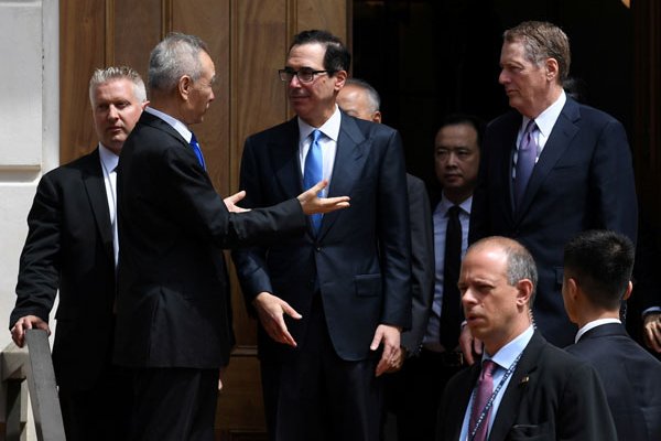 El diálogo de Lighthizer y Mnuchin con Liu He, el viceprimer ministro chino, se quebró en mayo. / Foto: Reuters