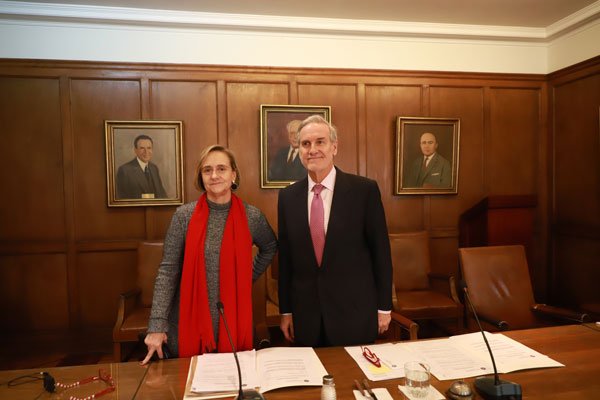 Leonor Etcheberry y Arturo Alessandri lideraron el inicio del consejo de ayer. / Foto: Rodolfo Jara