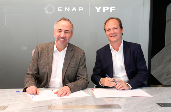 Gerentes de ENAP e YPF firman memorándum para estudiar proyectos conjuntos