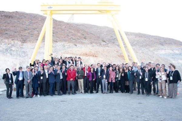 El lunes, los representantes de 13 economías de APEC visitaron la Mina San José. Foto: APEC Chile 2019