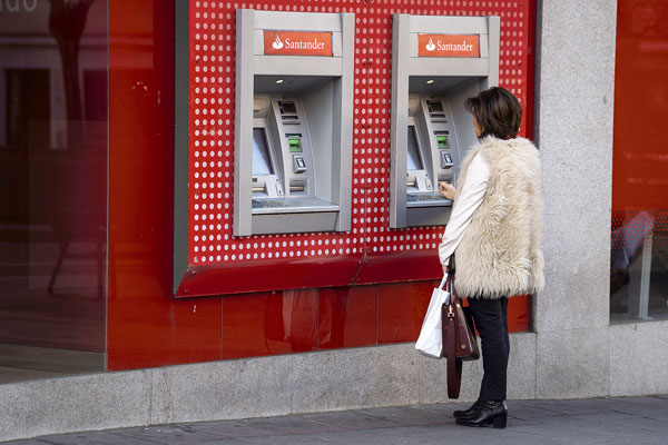 Santander es uno de los principales bancos de España. Foto: Bloomberg