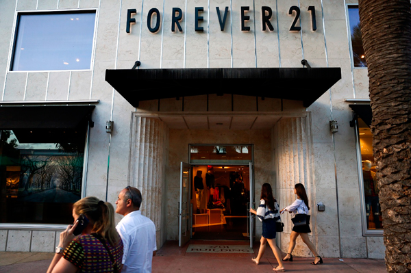 Forever 21 se estaría preparando para la quiebra