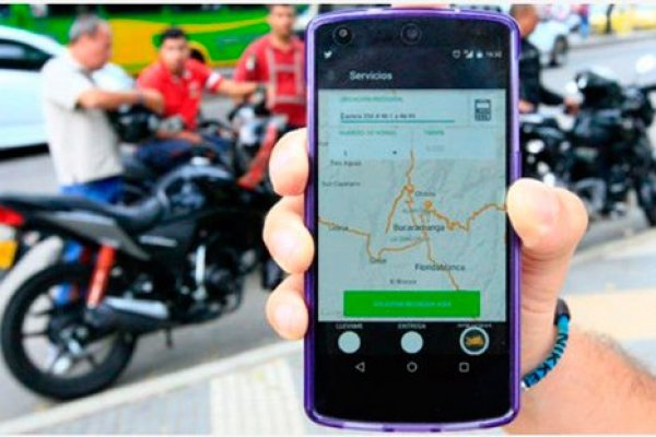 App colombiana de taxi motos en Chile
