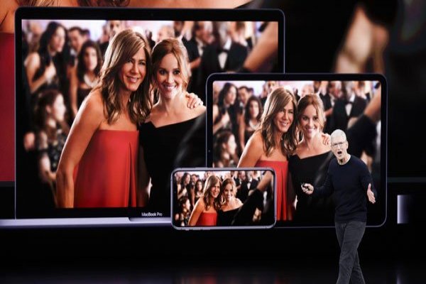 Tim Cook fue el encargado de sorprender con el lanzamiento del Apple TV+. Foto: Bloomberg