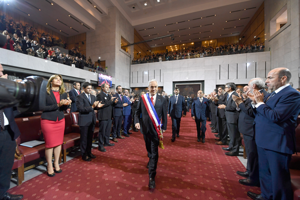 Presidente Sebastián Piñera ha mencionado la necesidad de cambios laborales en la Cuenta Pública de este año y el anterior ante el Congreso en Valparaíso. Foto: Presidencia