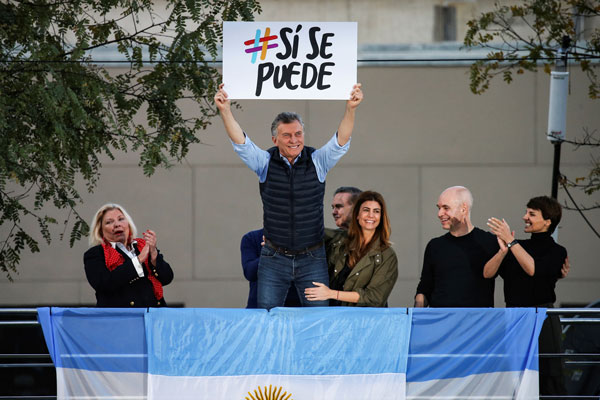 Ayer en Junín, Macri propuso la reducción “a cero” de las contribuciones patronales por cada empleado nuevo que contraten las PYME. Foto: Reuters