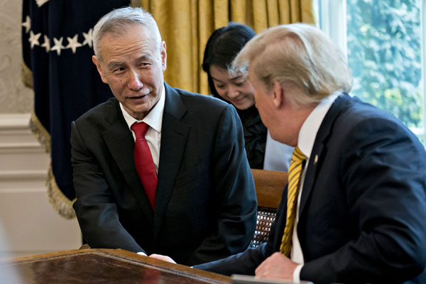 El viceprimer ministro, Liu He, anunció el retiro de una de las principales demandas de Trump. Foto: Bloomberg