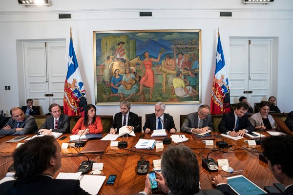 El consejo de gabinete marcó el debut del equipo político y económico modificado el lunes. Foto: Presidencia
